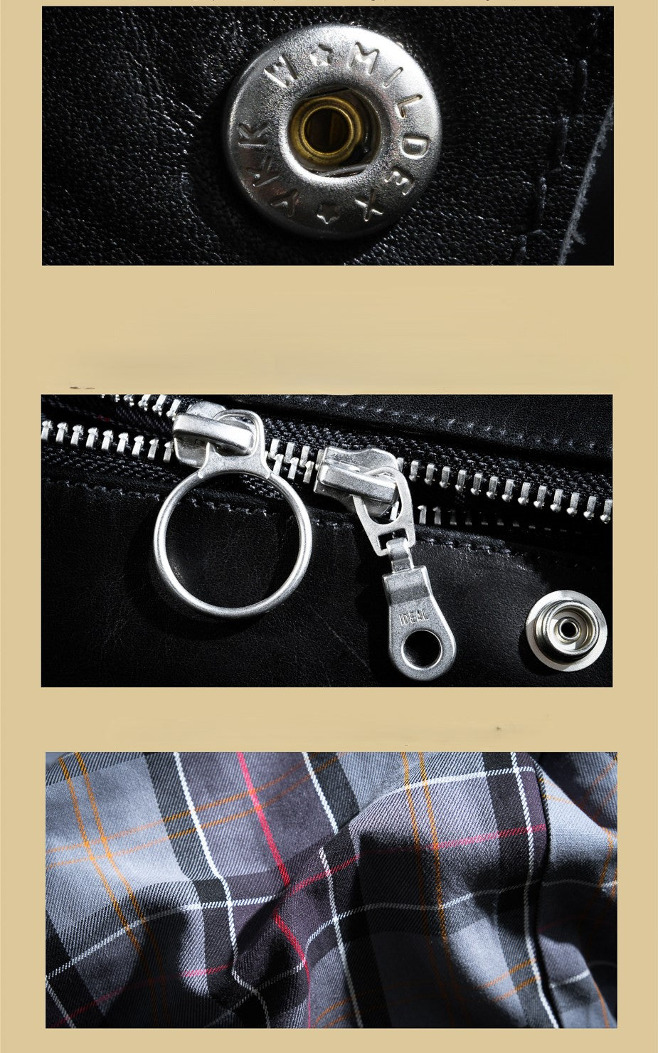 ▲細部のディテールまで完璧な拘り▲オイルワックス加工カウレザー ジャケット▼S/M/L