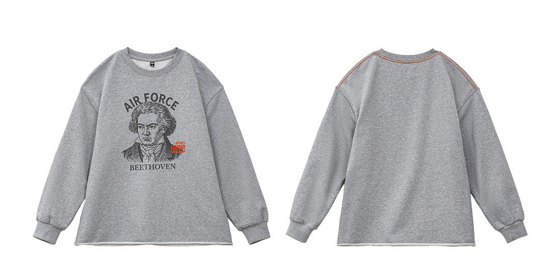 ◆ヴィンテージ モディファイ デザイン ベートーヴェンプリント スウェット◆S～2XL