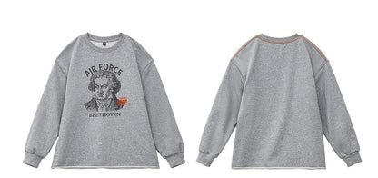 ◆ヴィンテージ モディファイ デザイン ベートーヴェンプリント スウェット◆S～2XL