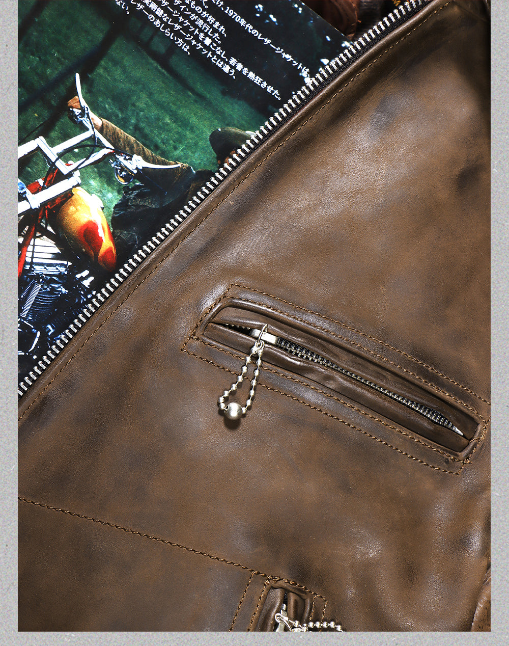 ヴィンテージ復刻デザイン◇2.0mmカウレザー シングルライダース ジャケット◇ M～4XL