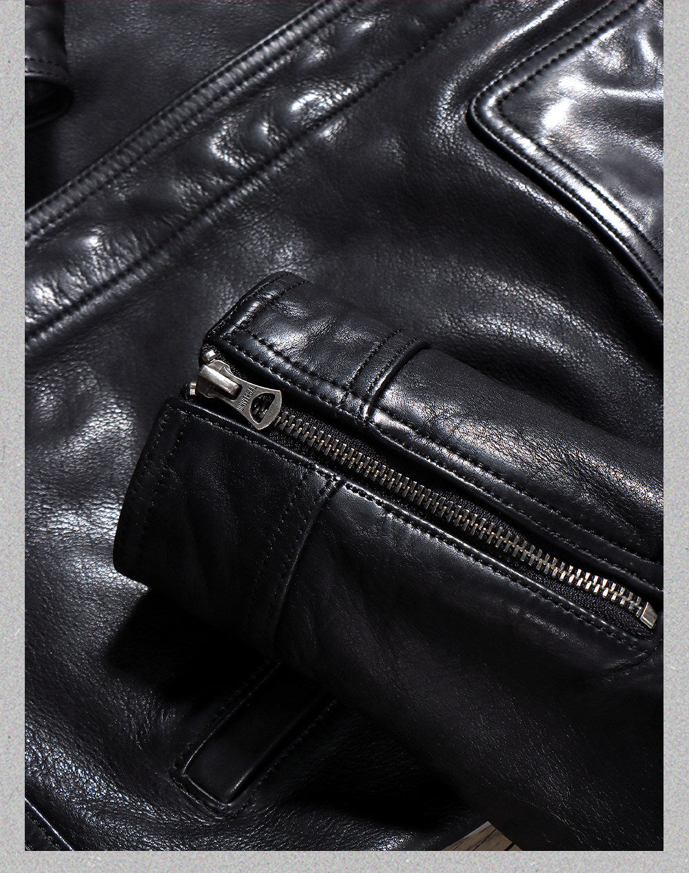 ヴィンテージ復刻スタイル◇植物タンニン鞣しイタリア産カーフレザー ジャケット◇M～4XL