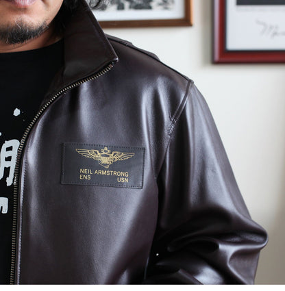 昨シーズン物売り切りセール★４色展開★シープレザー L-2 フライトジャケット★M～2XL