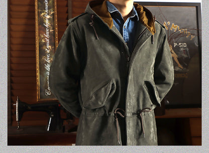 ◇ヴィンテージ復刻 ヌバックレザーM-51 フィッシュテイルコート◇