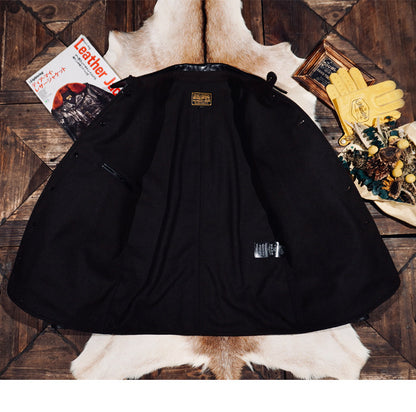 茶芯ホースハイドレザー ジャケット S～4XL