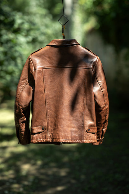 VINTAGE復刻 カウレザー シングルライダースジャケット M～2XL