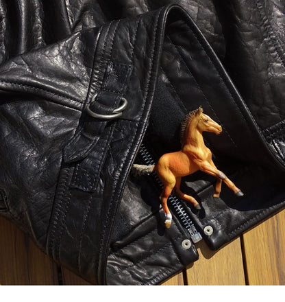 1930's VINTAGE復刻デザインホースハイドレザー スポーツジャケット S~5XL