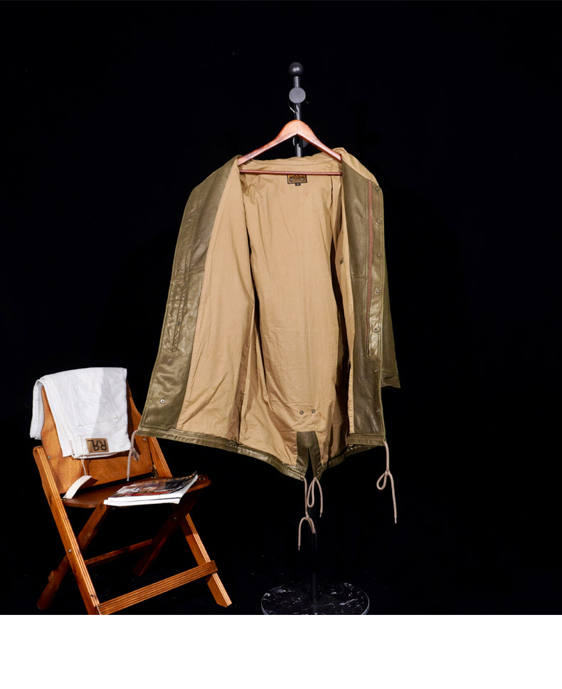 3色展開◇ヴィンテージ復刻 カウレザーM-51 フィッシュテイルコート◇