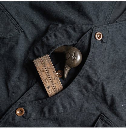 2色展開★ヴィンテージ復刻 13OZ コットン ハンティングベスト★S～2XL