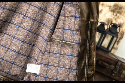 ☆1.6㎜ P37 カウレザージャケット☆S～3XL