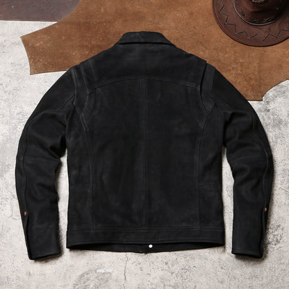 ★ヴィンテージ 復刻モデル ゴートレザートラック ジャケット★ M～4XL