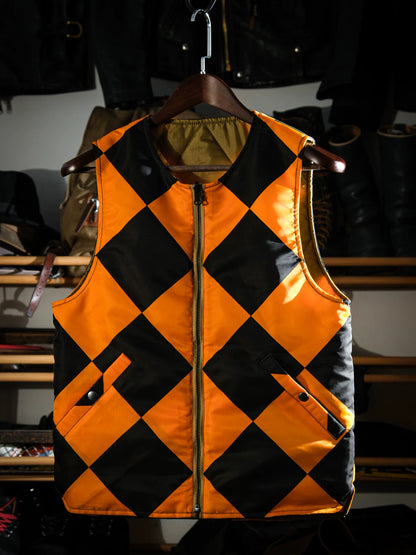 ▲ヴィンテージ復刻デザイン USAFラインクルーマン リバーシブルベスト▼S～3XL