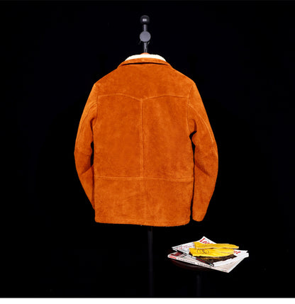 ✩ヴィンテージ復刻 スウェード ウエスタン ランチャージャケット✩S～4XL