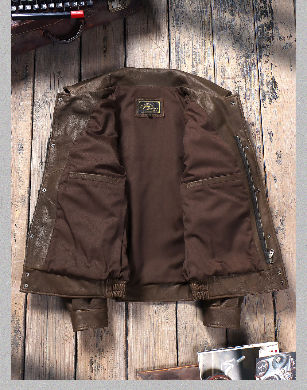 ☆ヴィンテージ復刻カリフォルニアレンジャーカーフレザージャケット☆S～5XL