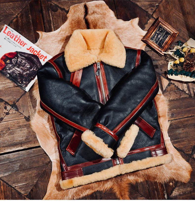 ヴィンテージ復刻✩オーストラリア産ムートン B-3フライトジャケット