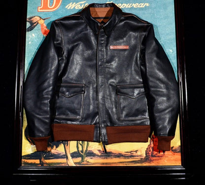 ◇ヴィンテージ加工  ホースハイドレザー A-2ジャケット◇