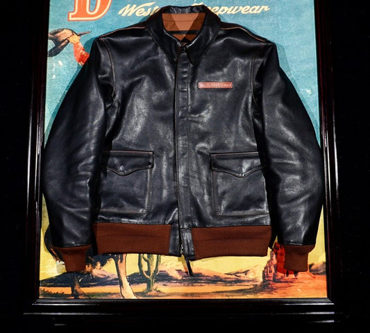 ◇ヴィンテージ加工  ホースハイドレザー A-2ジャケット◇