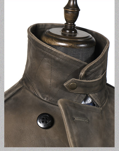 絶妙なヴィンテージ加工▲2.0mm厚  Pコート▼L～3XL