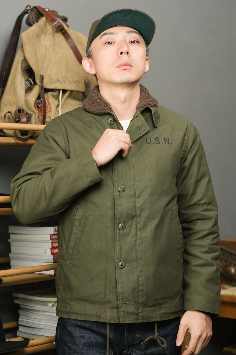 ライナー取り外し可能☆ヴィンテージ 復刻 N-1 USNデッキジャケット☆S～XL – quietman clothes