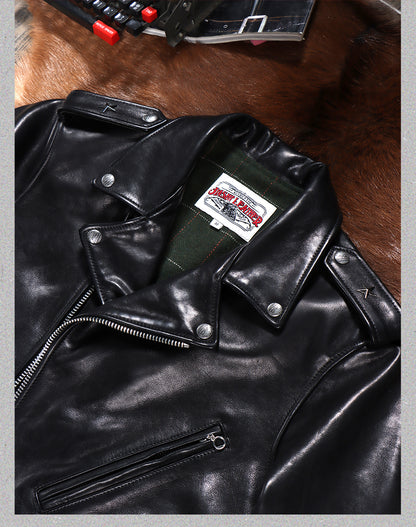 ヴィンテージ50s 613型復刻 1.4mmカウレザー ダブルライダースジャケットS～4XL
