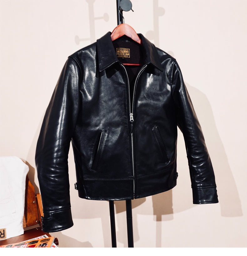 1.5mm厚★ホースハイド 植物タンニン鞣し スポーツジャケット★