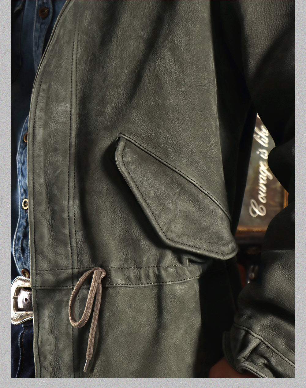 ◇ヴィンテージ復刻 ヌバックレザーM-51 フィッシュテイルコート◇