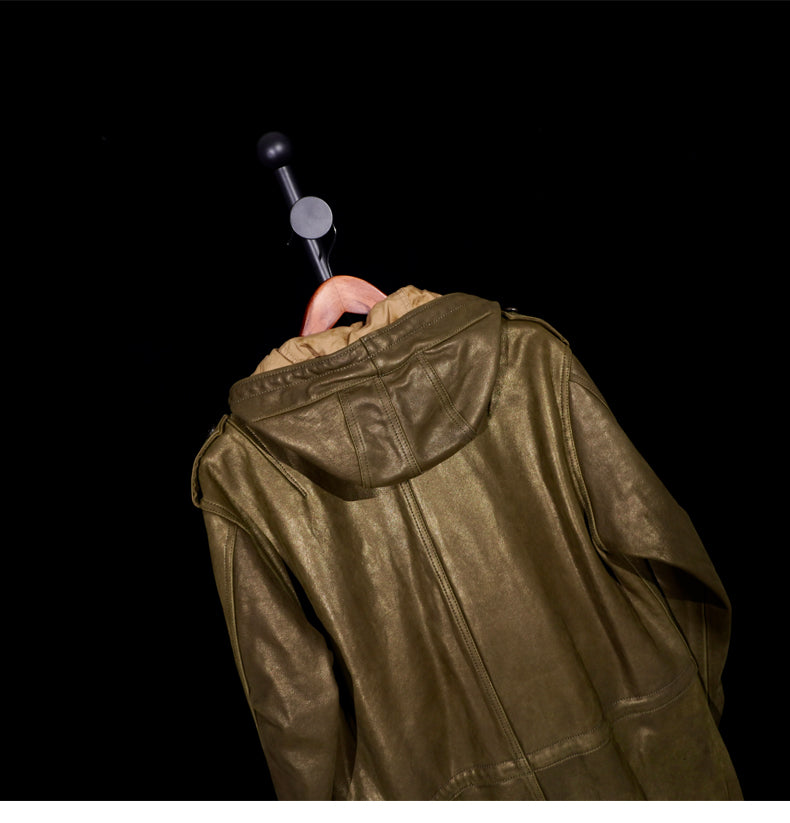 3色展開◇ヴィンテージ復刻 カウレザーM-51 フィッシュテイルコート◇