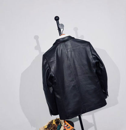 ◇カーフレザーテーラードジャケット◇S～3XL