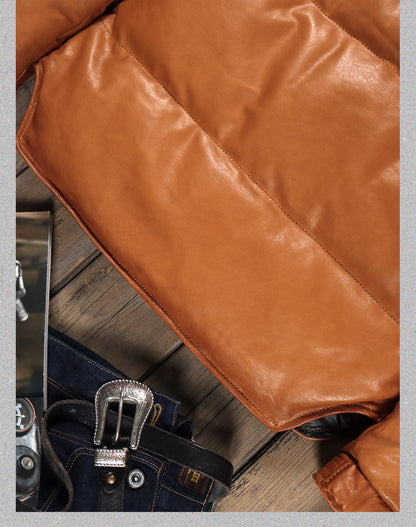 ◇シープレザーダウン ウエスタンステッチ ジャケット◇ S～5XL