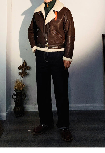 ２色展開★B-6 ムートン フライトジャケット★