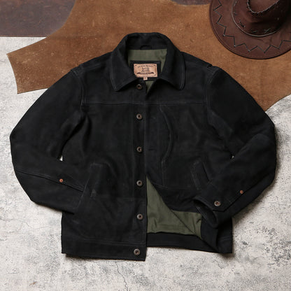 ★ヴィンテージ 復刻モデル ゴートレザートラック ジャケット★ M～4XL