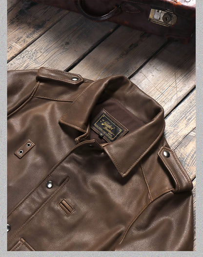 ☆ヴィンテージ復刻カリフォルニアレンジャーカーフレザージャケット☆S～5XL