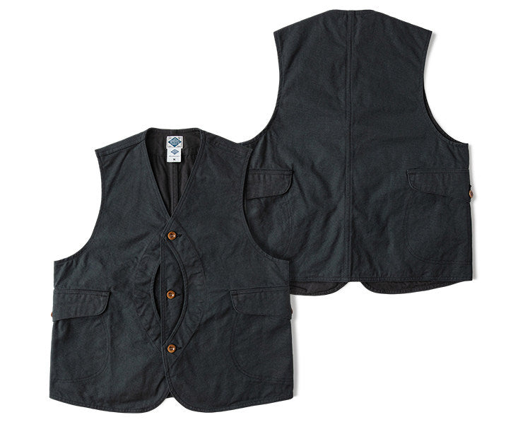 2色展開★ヴィンテージ復刻 13OZ コットン ハンティングベスト★S～2XL