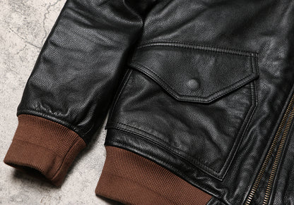 △ヴィンテージ復刻 カウレザー CWU-45/Pフライトジャケット▽S～5XL