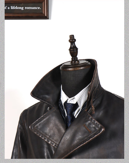 絶妙なヴィンテージ加工▲1.6mm厚  Pコート▼L～3XL