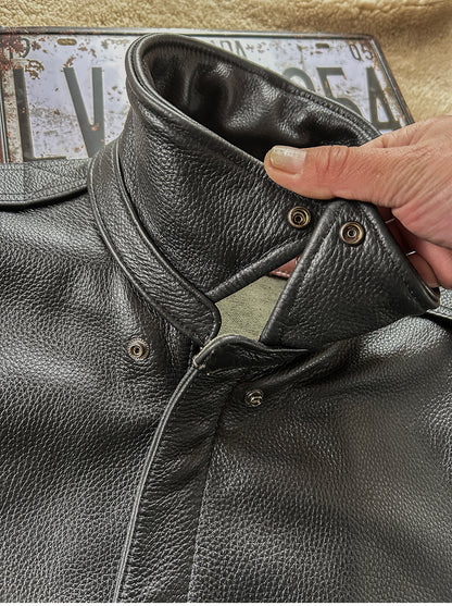 △ヴィンテージ復刻 イタリア産カウレザー使用 A-2ジャケット▽ XL~5XL