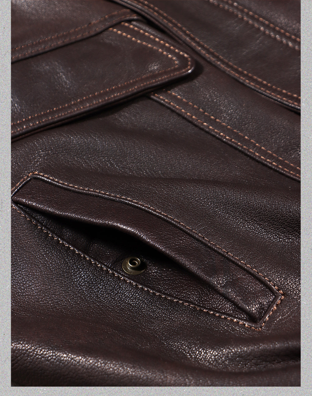 2色展開△水染ゴートレザー  ブルゾン▽ S～5XL