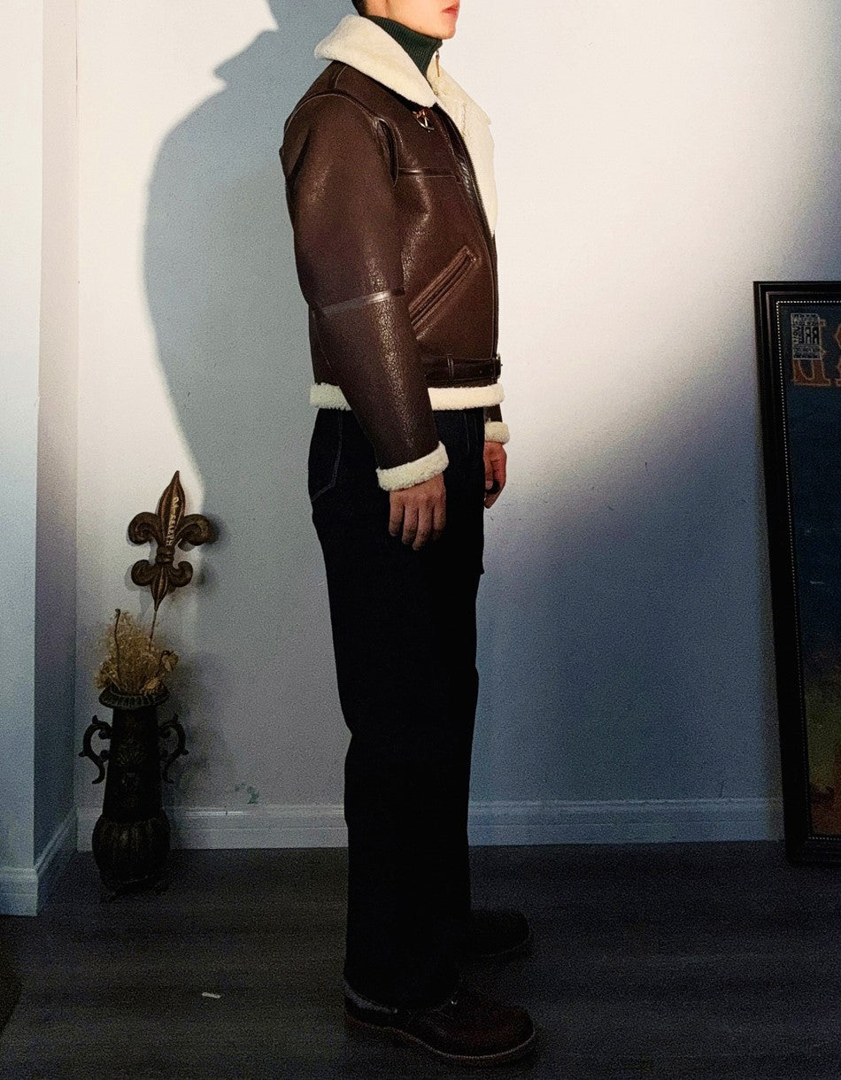 ２色展開★B-6 ムートン フライトジャケット★