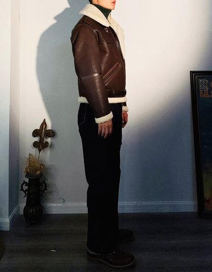 ２色展開★B-6 ムートン フライトジャケット★