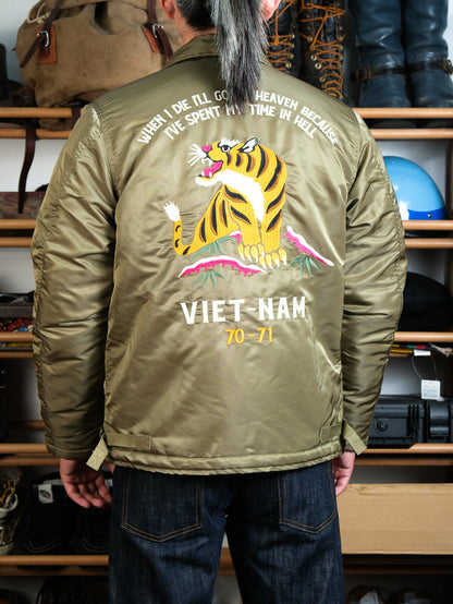 4色展開▲ヴィンテージ モディファイ デザイン A2デッキ ベトジャン▼S～3XL