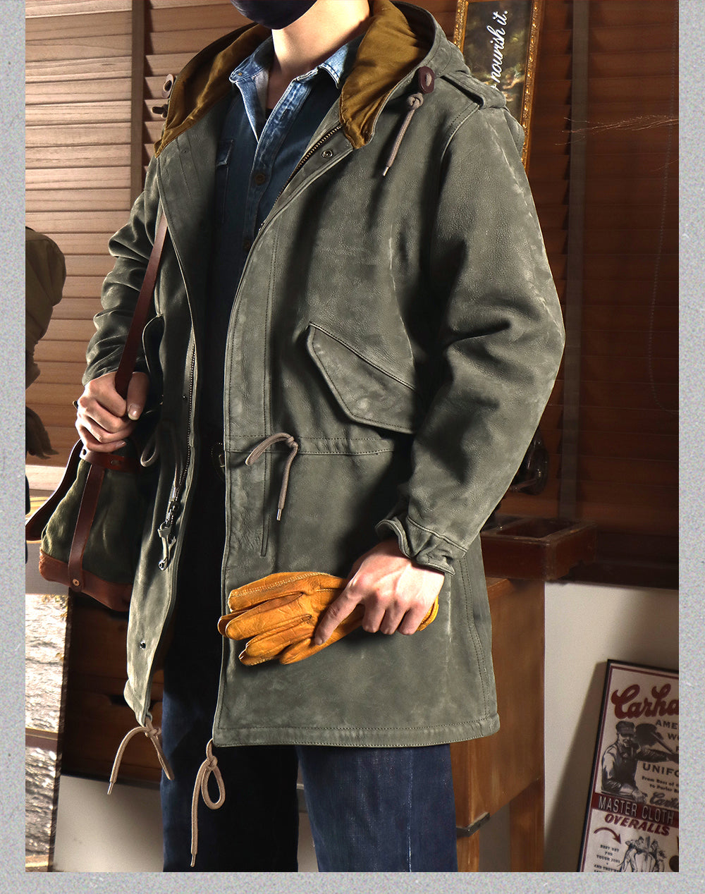 ◇ヴィンテージ復刻 ヌバックレザーM-51 フィッシュテイルコート◇