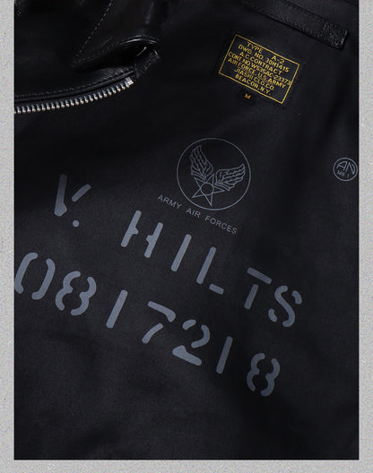 △ヴィンテージ復刻 植物タンニン鞣し 1.4mm厚 ホースハイドレザー A-2ジャケット▽S～5XL