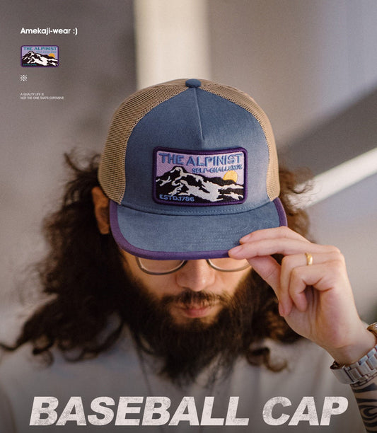 2色展開★ヴィンテージデザイン THE ALPINIST BASEBALLキャップ★