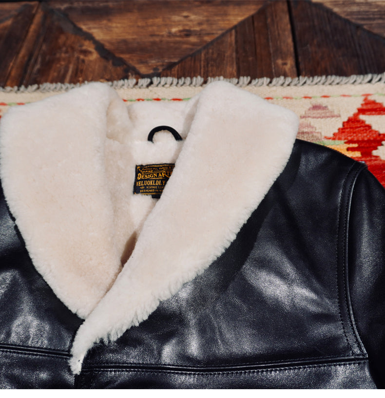 ★ホースハイドレザー×ムートン使用 ランチコート★