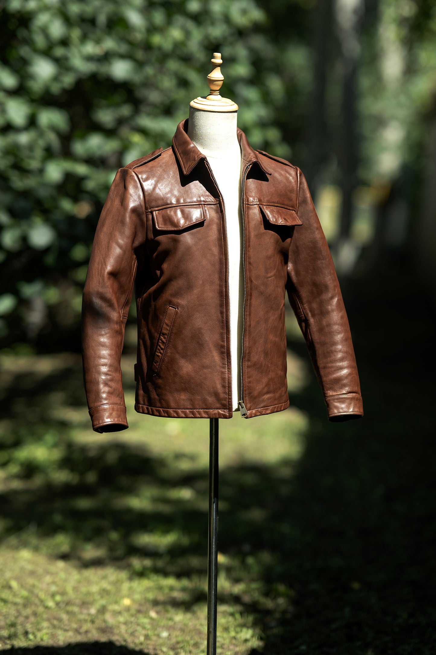 VINTAGE復刻 カウレザー シングルライダースジャケット M～2XL