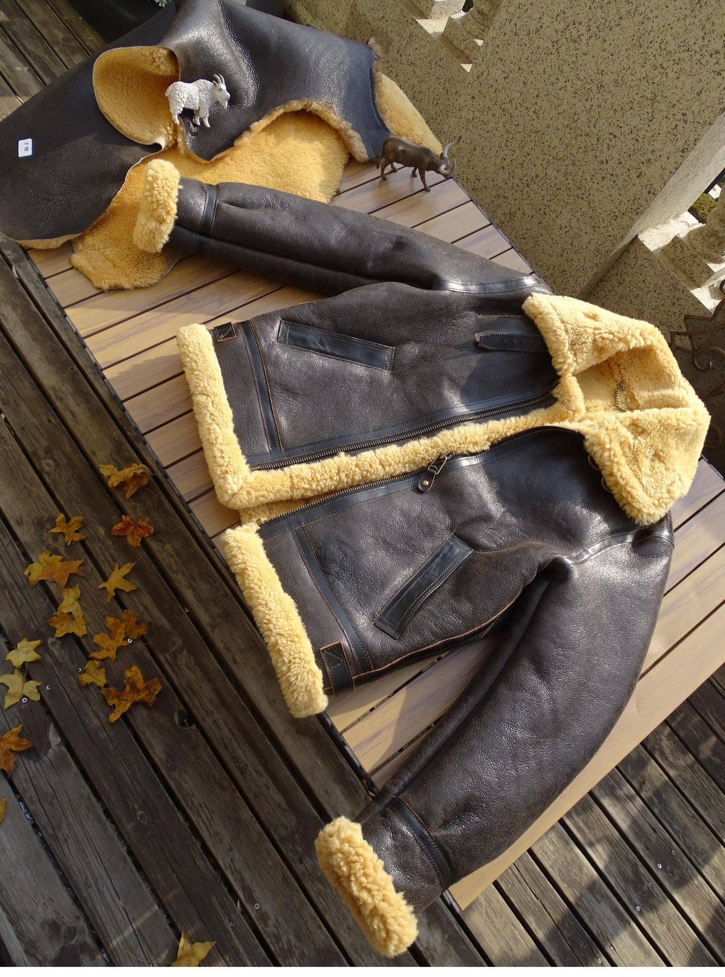 昨シーズン売り切りSALE★B-3 ムートン フライトジャケット★S～5XL/ブラウン
