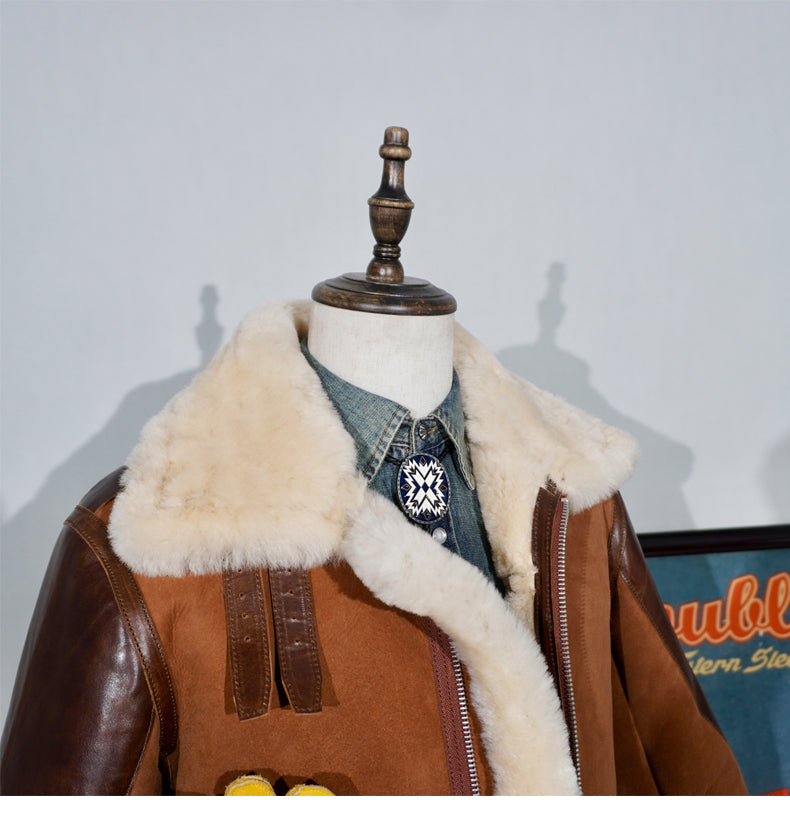 ◆オーストラリア産ムートン B-3フライトジャケット◆S～4XL