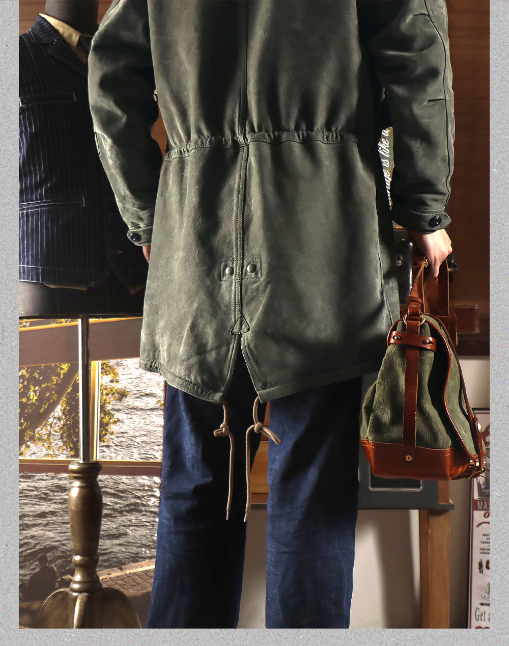 ◇ヴィンテージ復刻 ヌバックレザーM-51 フィッシュテイルコート◇