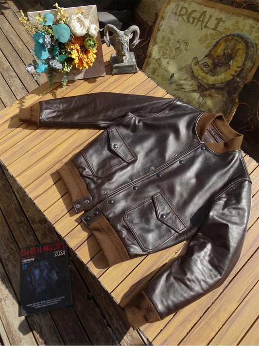 A-1 シープレザー フライトジャケット S～3XL