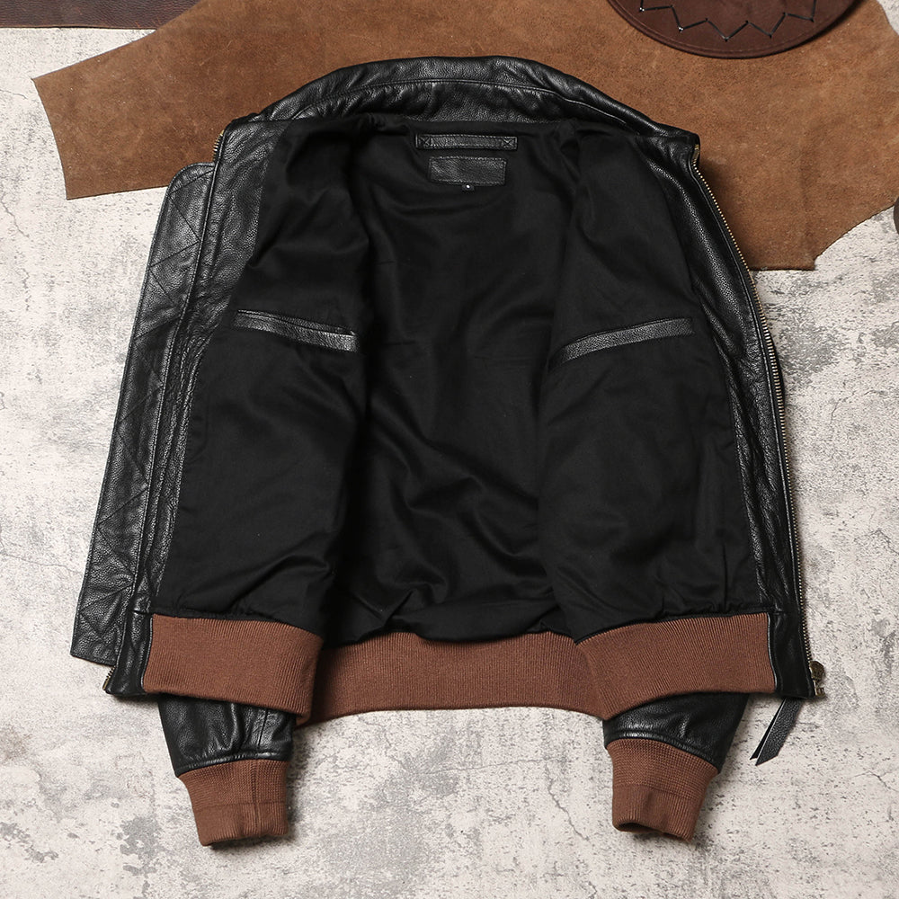 △ヴィンテージ復刻 カウレザー CWU-45/Pフライトジャケット▽S～5XL