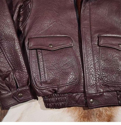 ３色展開◇植物タンニン鞣しシープレザーG-1  フライトジャケット◇S～4XL